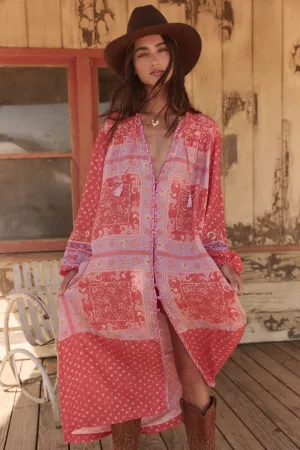 Sunshine Bandit Button Through Dress | Cayenne