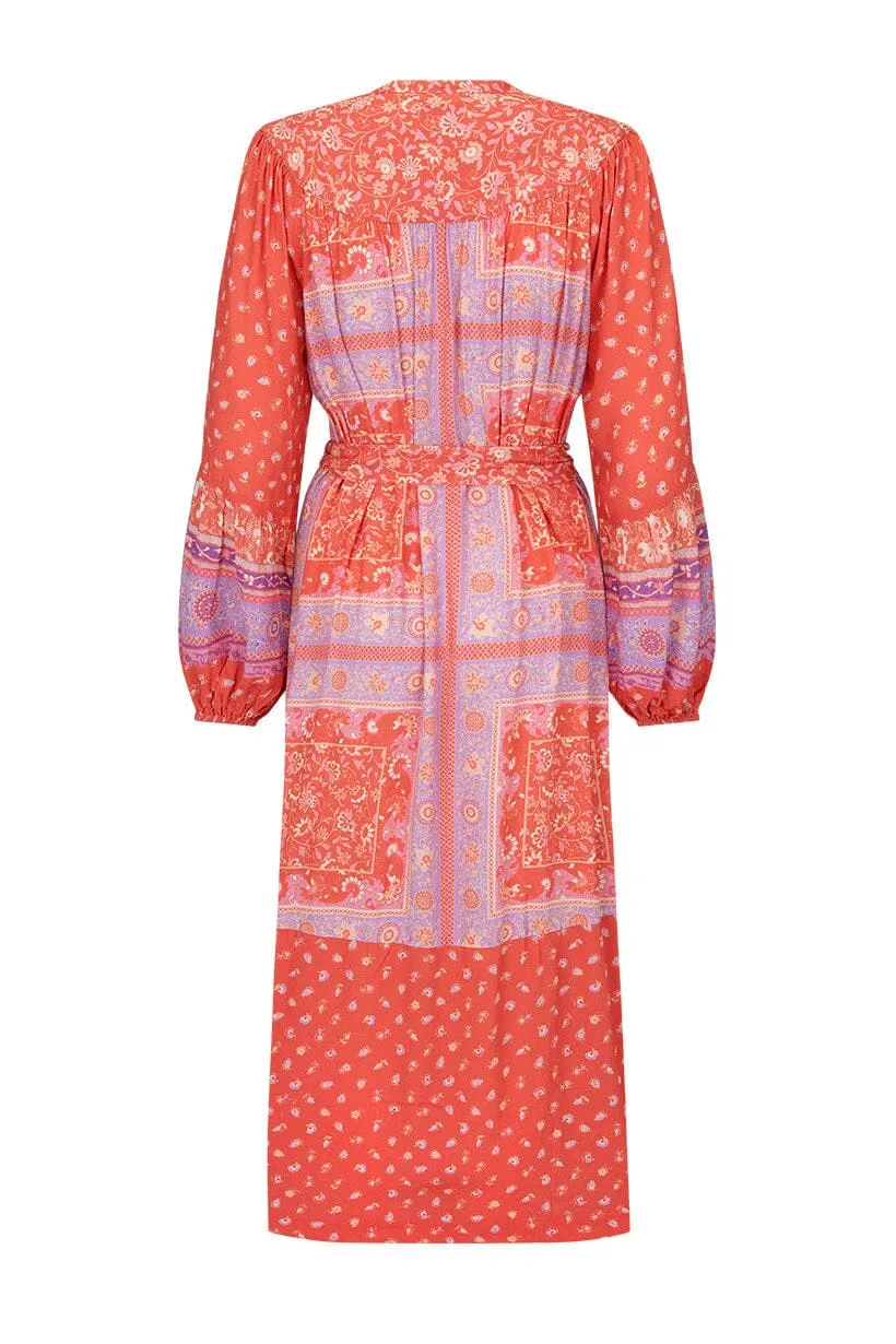 Sunshine Bandit Button Through Dress | Cayenne