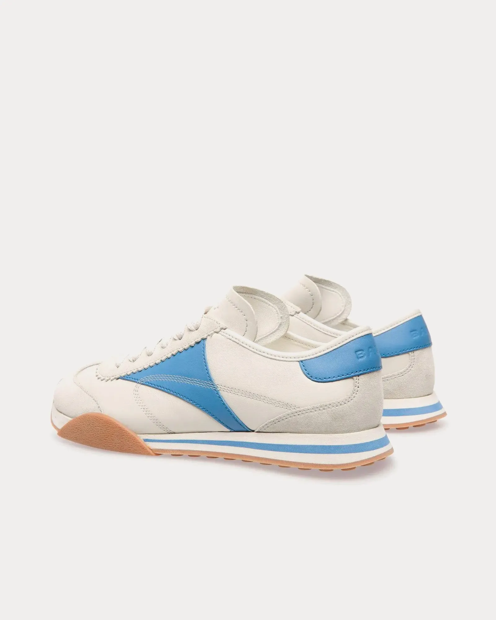 Sussex Leather Dusty White / Blue Low Top Sneakers