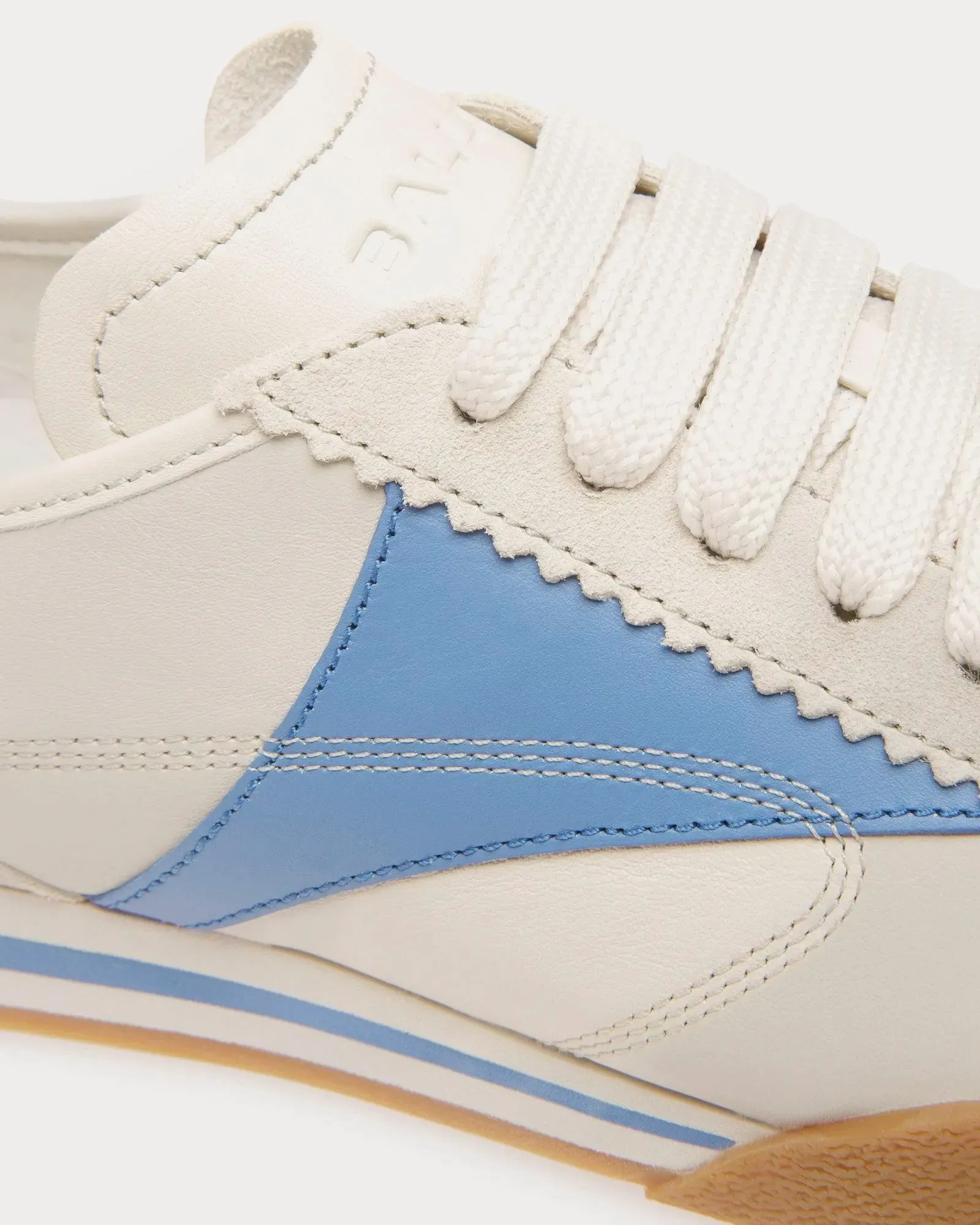 Sussex Leather Dusty White / Blue Low Top Sneakers