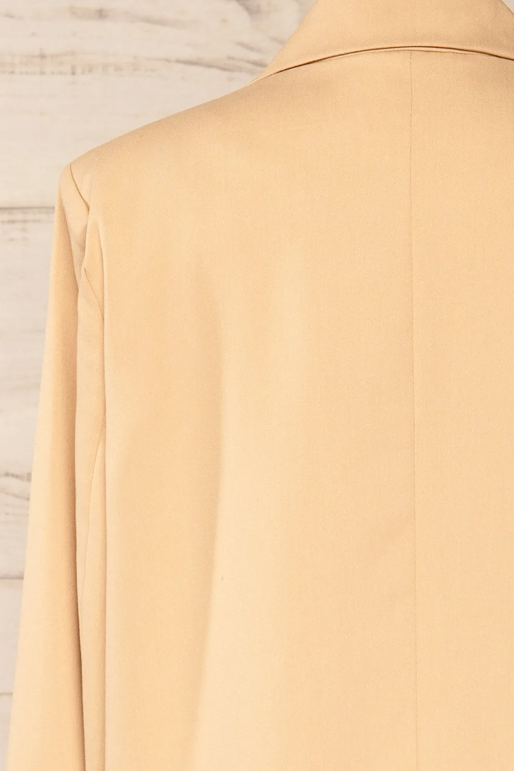 Toledo Beige | Oversized Blazer w/ Pockets