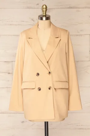 Toledo Beige | Oversized Blazer w/ Pockets