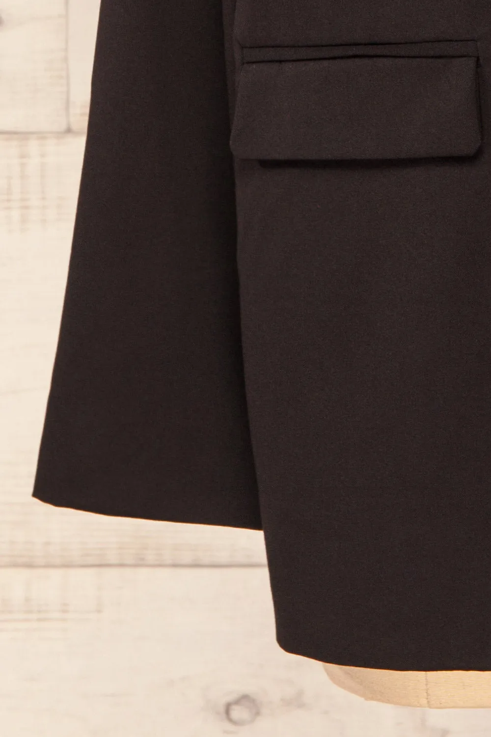 Toledo Black | Oversized Blazer w/ Pockets