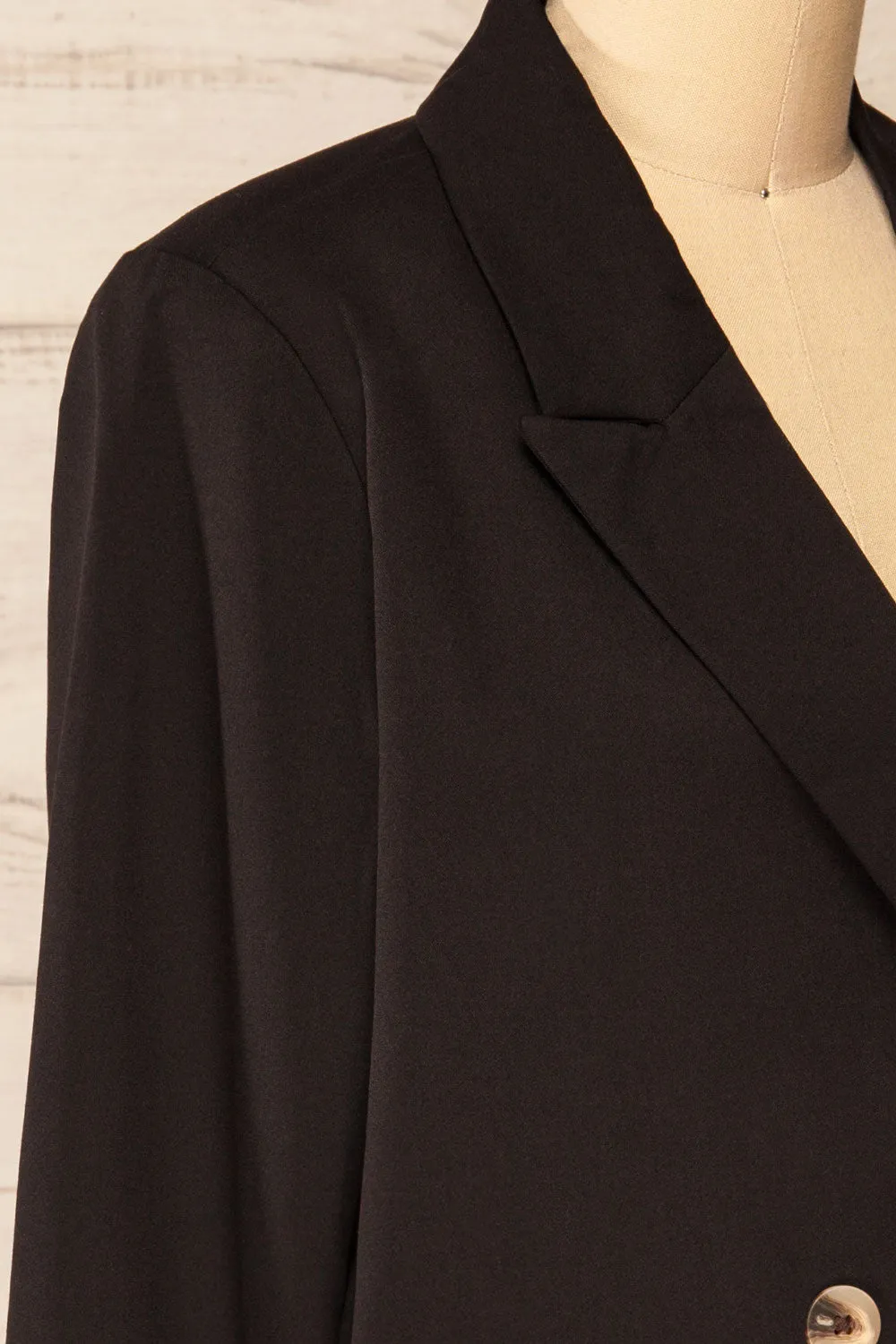 Toledo Black | Oversized Blazer w/ Pockets
