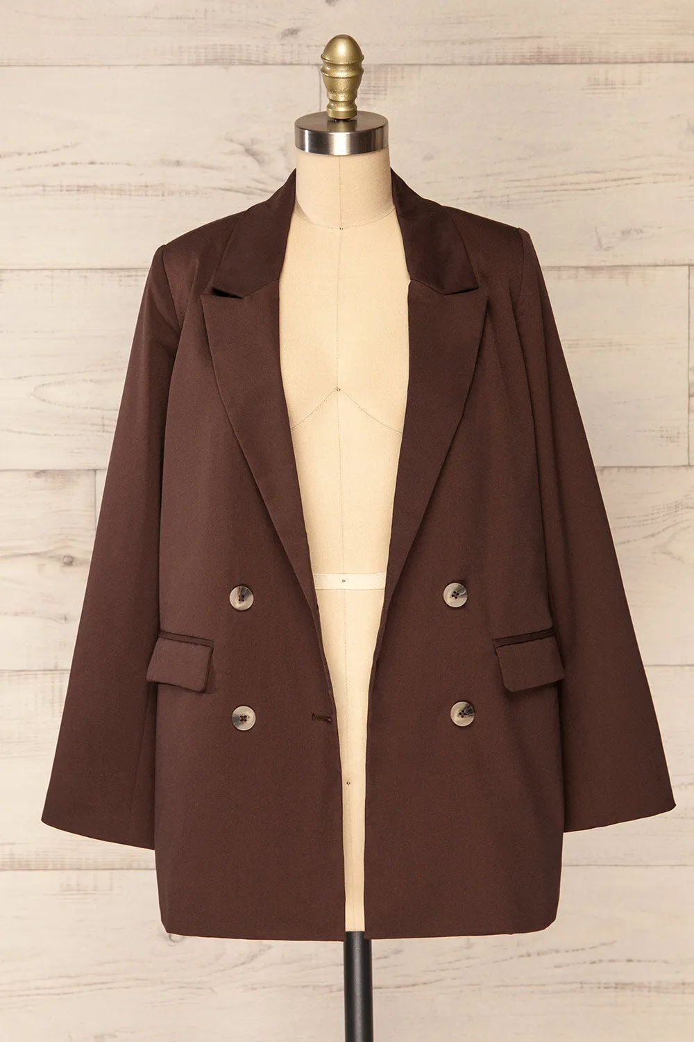 Toledo Brown | Oversized Blazer w/ Pockets