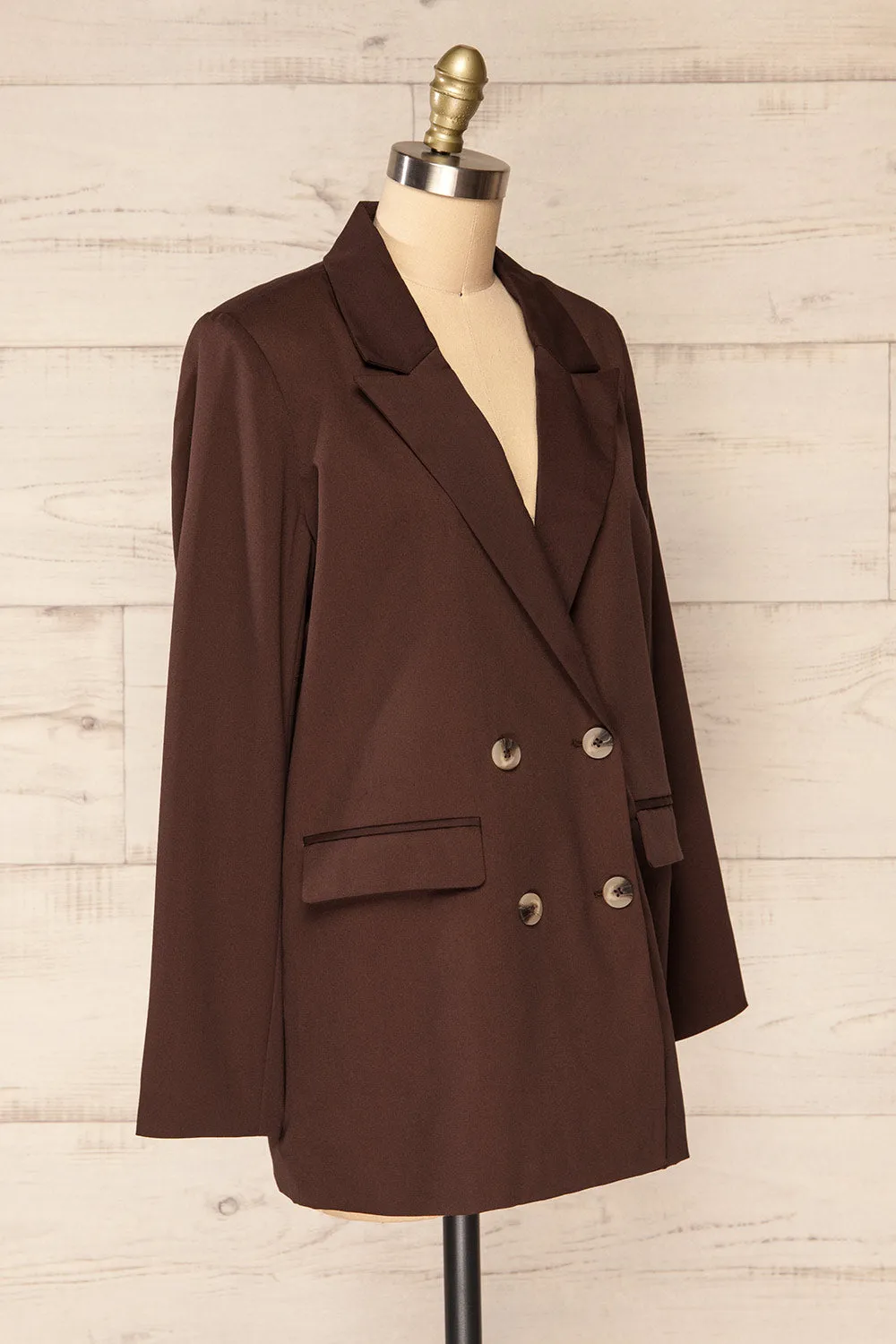 Toledo Brown | Oversized Blazer w/ Pockets