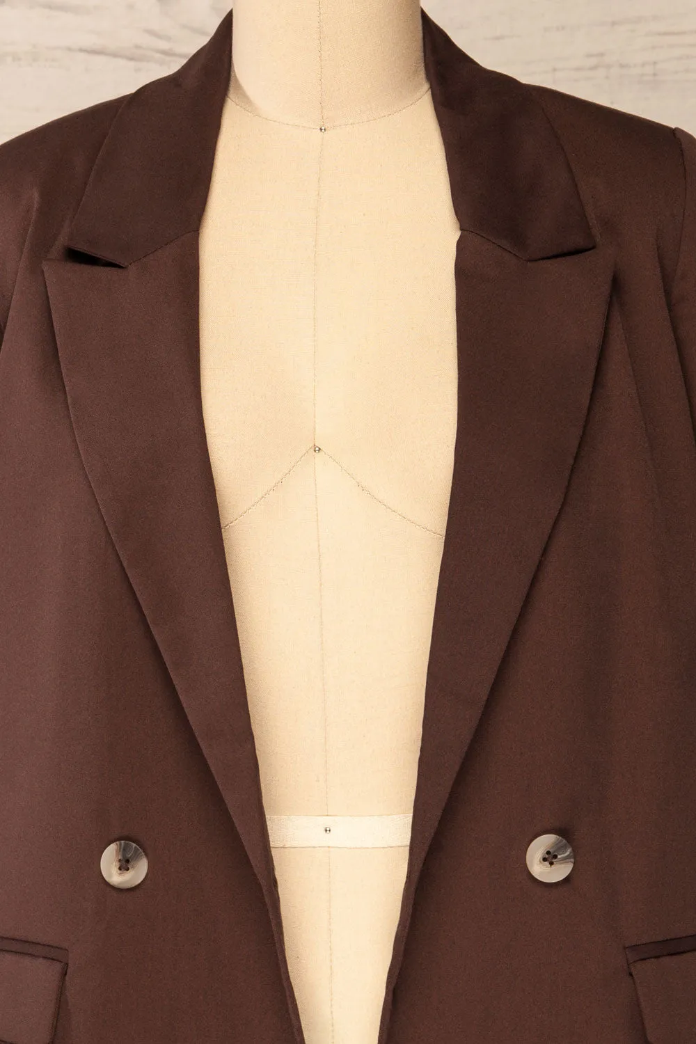 Toledo Brown | Oversized Blazer w/ Pockets