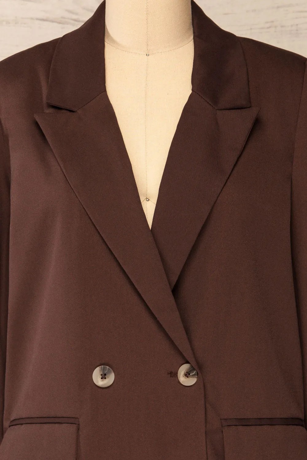 Toledo Brown | Oversized Blazer w/ Pockets