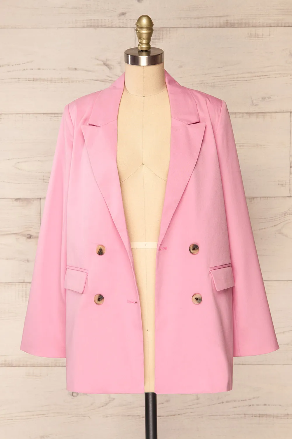 Toledo Pink | Oversized Blazer w/ Pockets