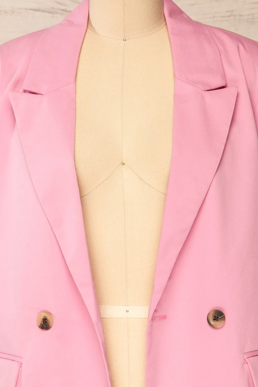 Toledo Pink | Oversized Blazer w/ Pockets