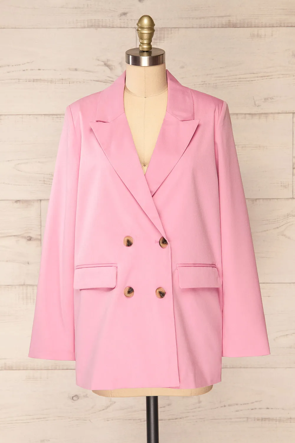 Toledo Pink | Oversized Blazer w/ Pockets