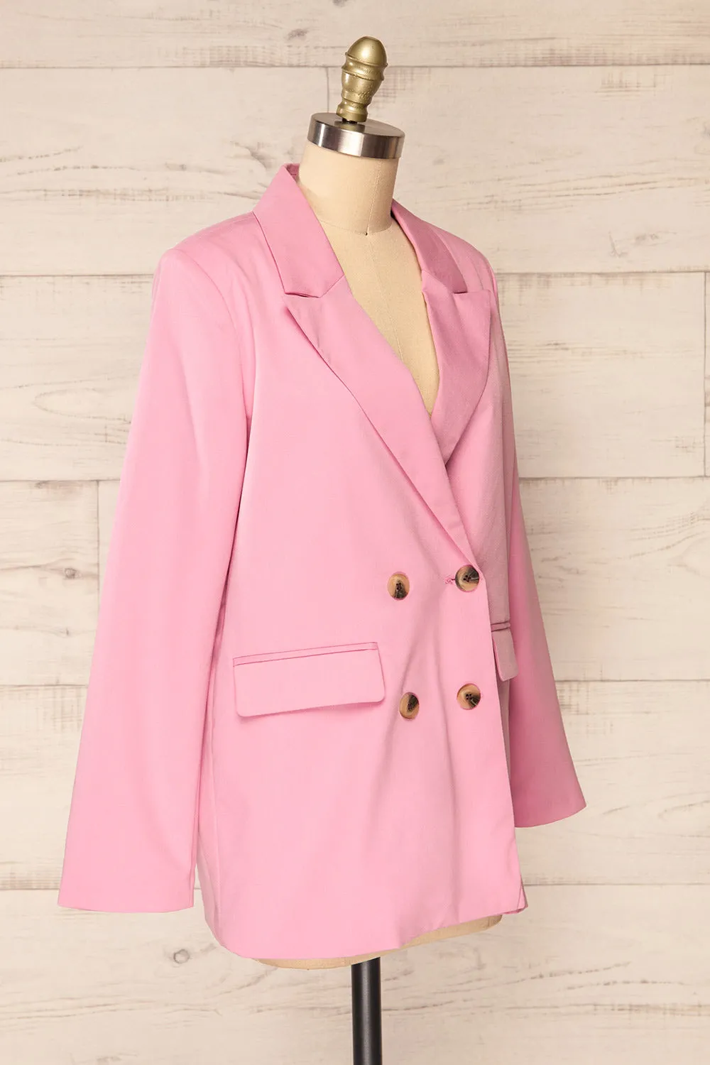 Toledo Pink | Oversized Blazer w/ Pockets