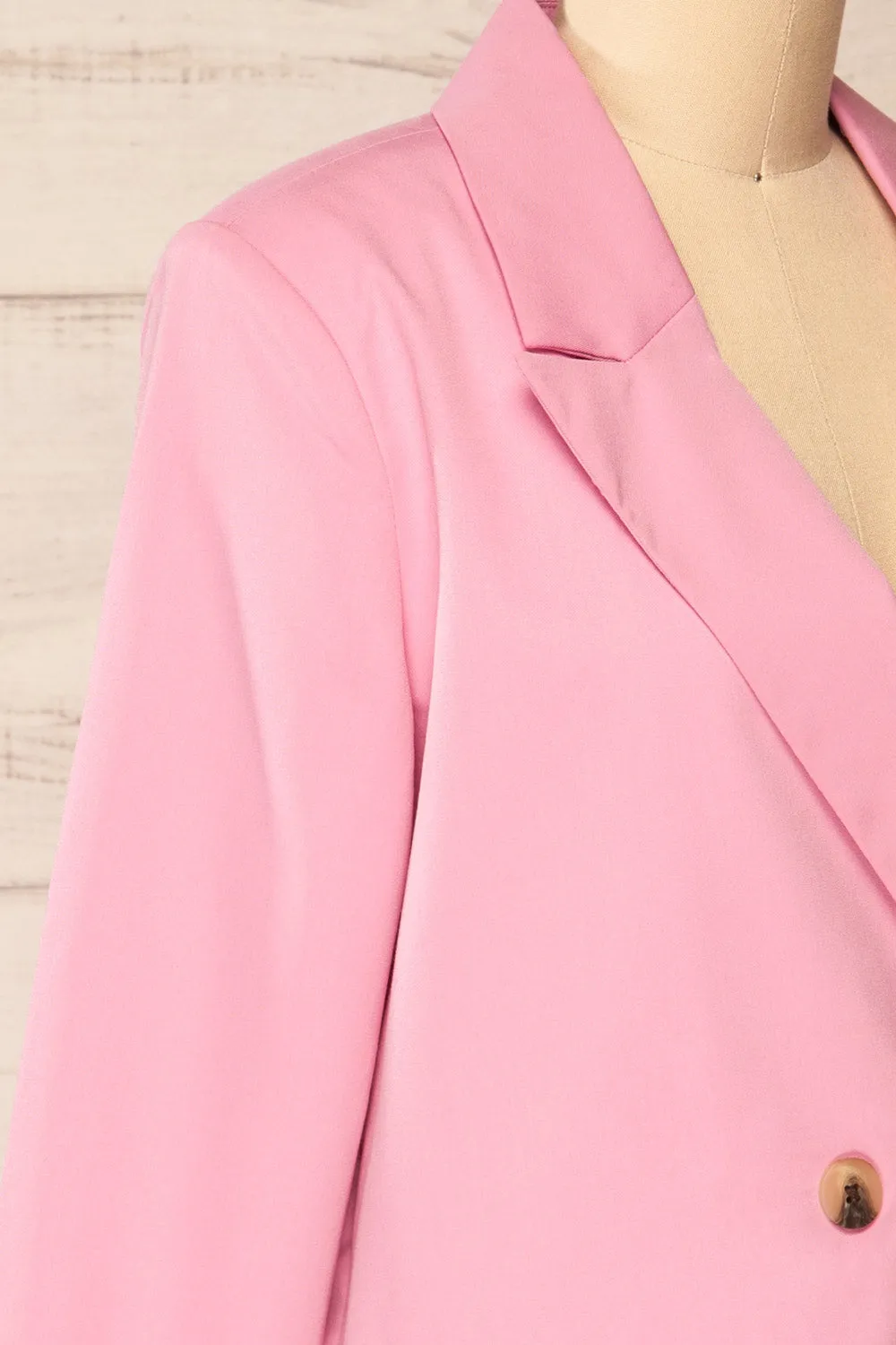 Toledo Pink | Oversized Blazer w/ Pockets