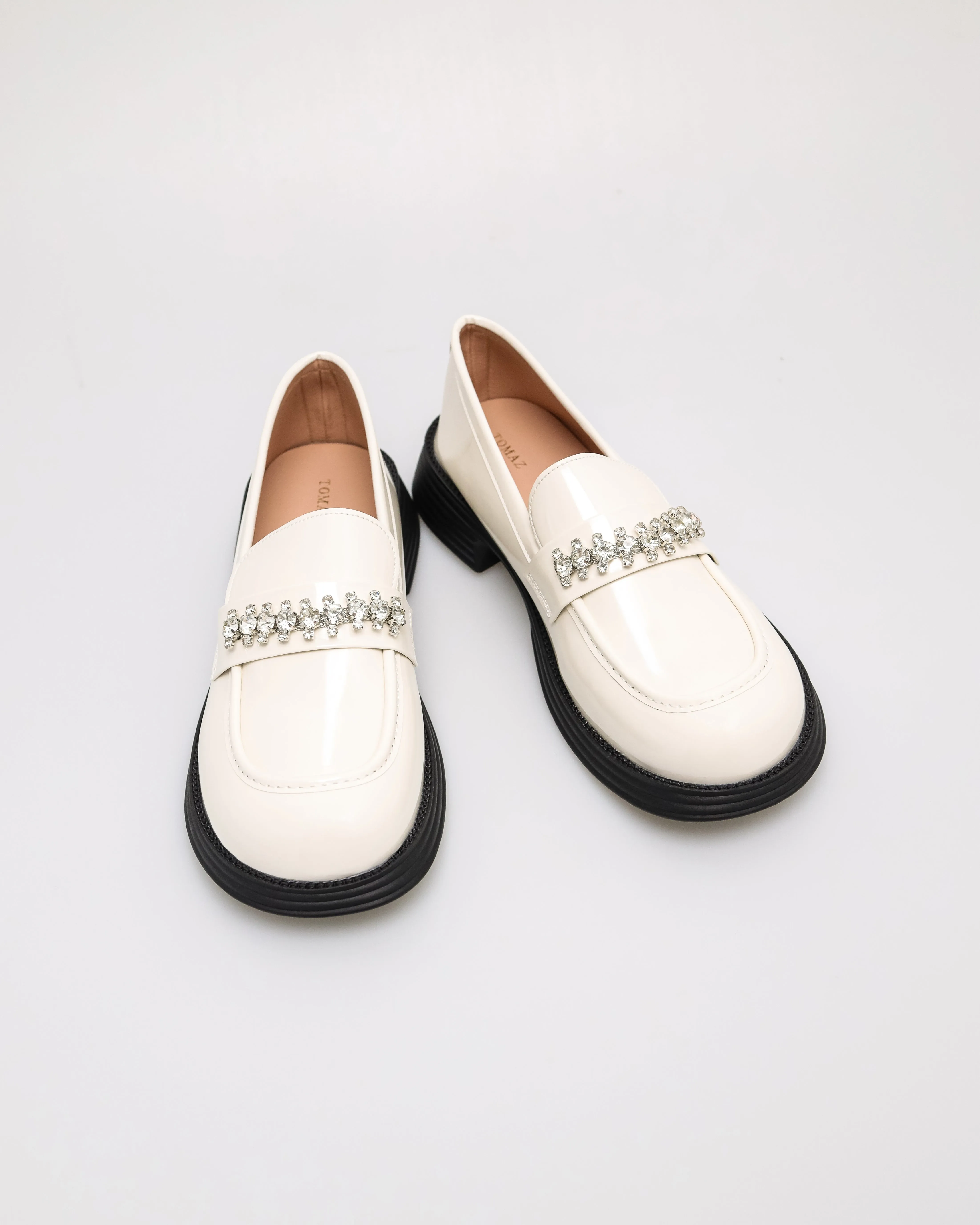 Tomaz NN488 Ladies Crystal Cuff Loafers