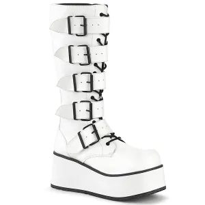 TRASHVILLE-518 White Vegan Leather