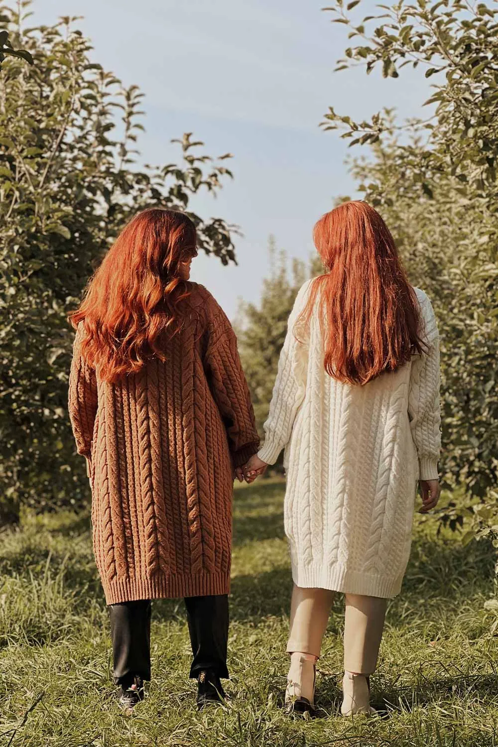 Valletta Caramel | Open Front Knit Long Cardigan