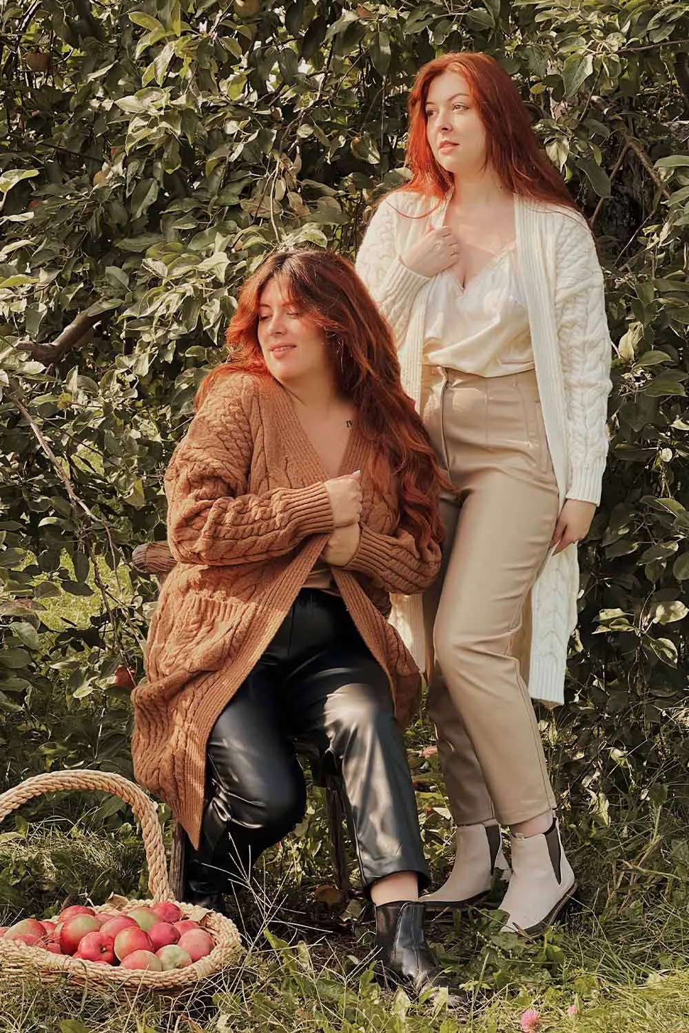 Valletta Caramel | Open Front Knit Long Cardigan