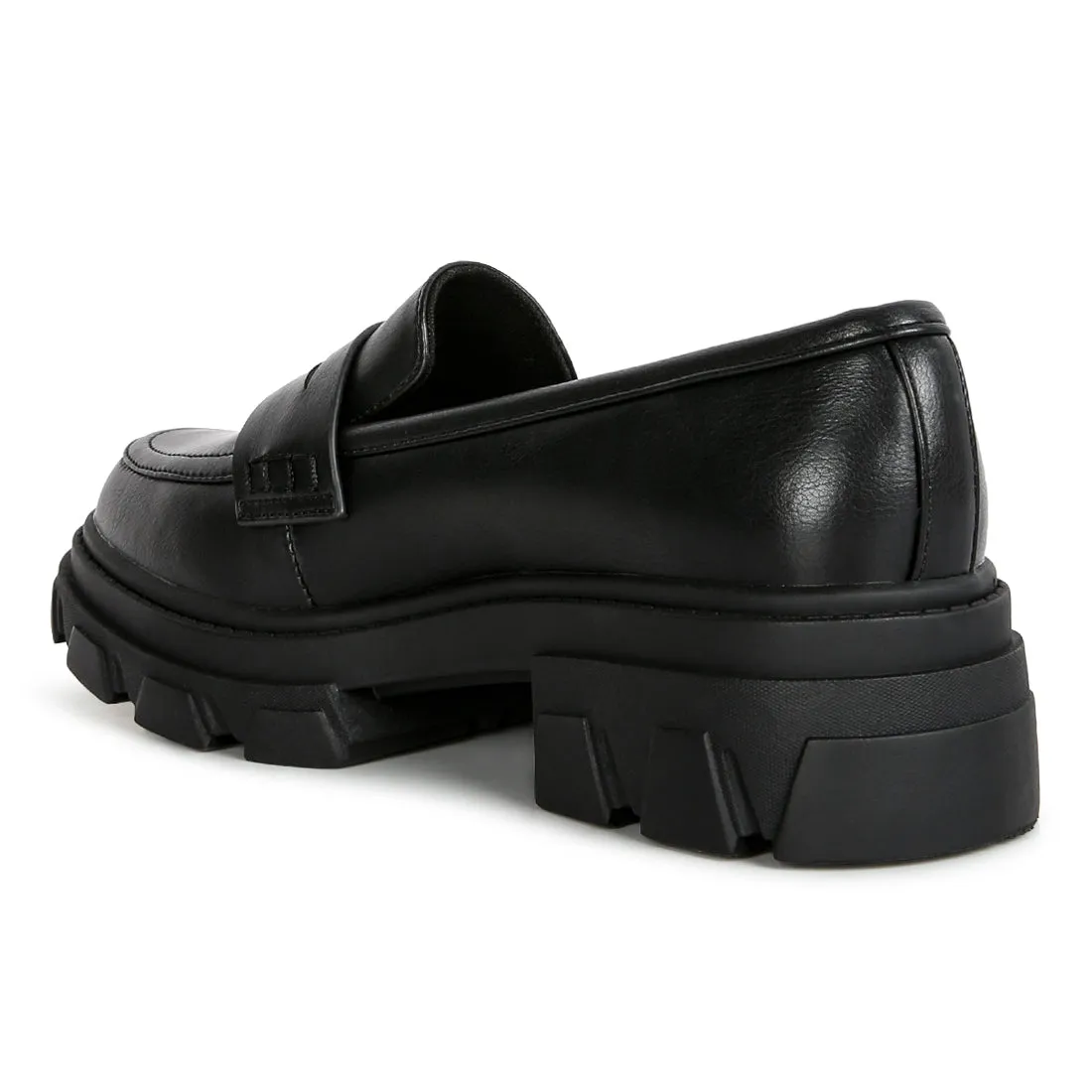 Wagon Platform Heel Loafers