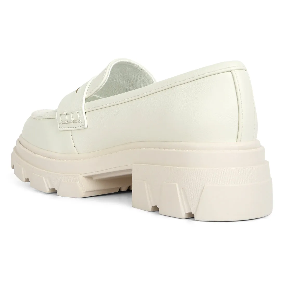 Wagon Platform Heel Loafers