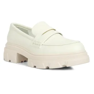 Wagon Platform Heel Loafers