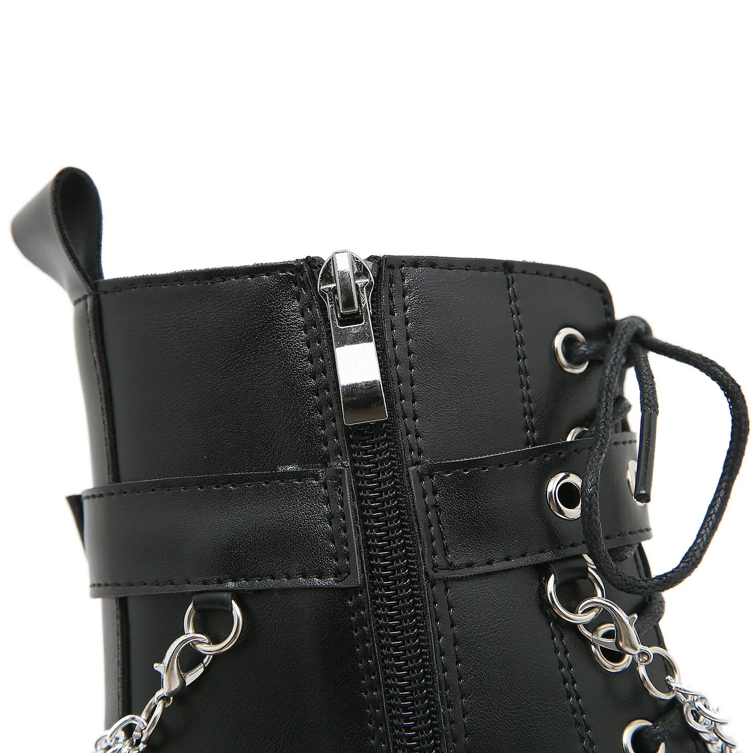 Women's Platform Ankle Boots & Women's Chain PU Leather Boots