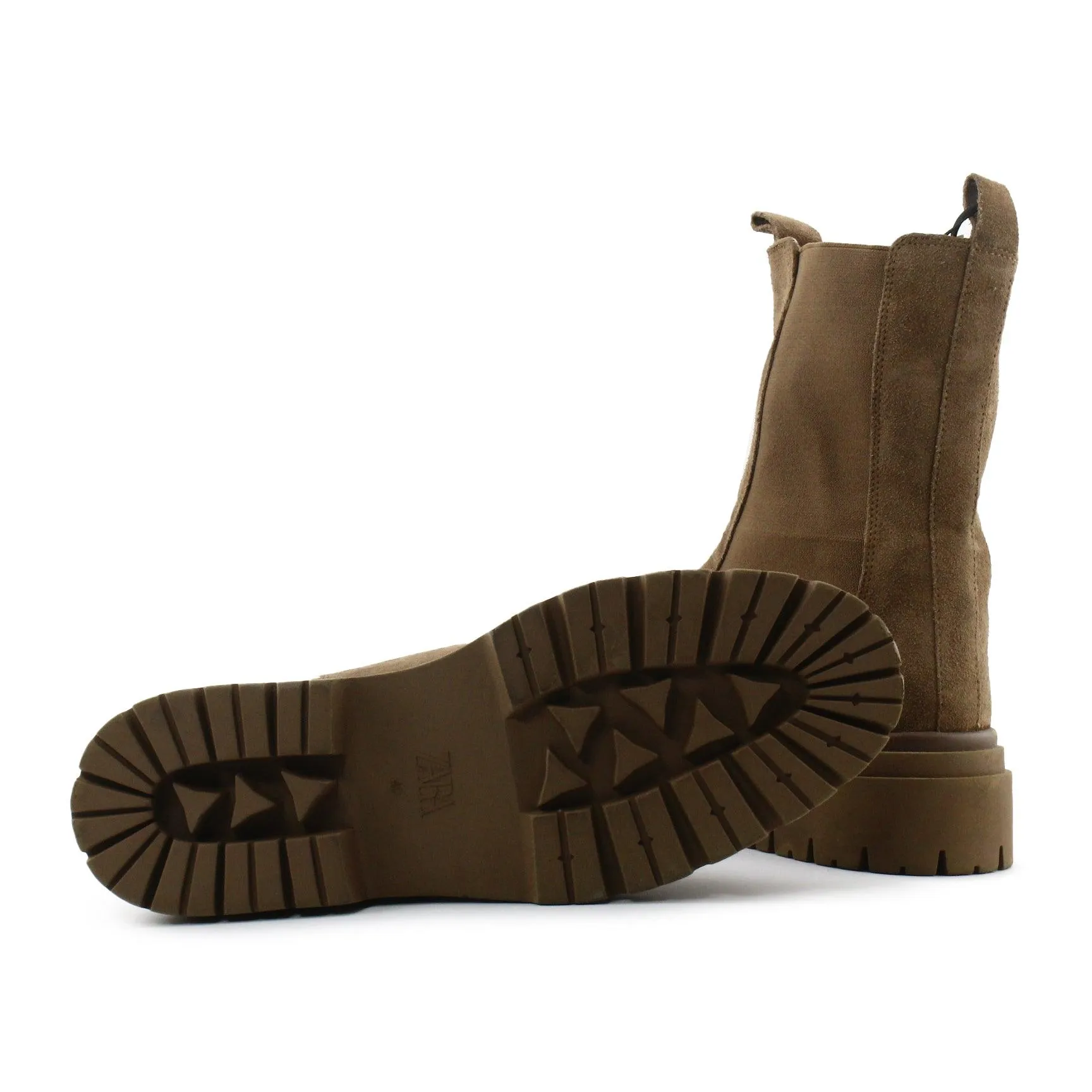 Zara Stretchable Ankle Boots | Suede