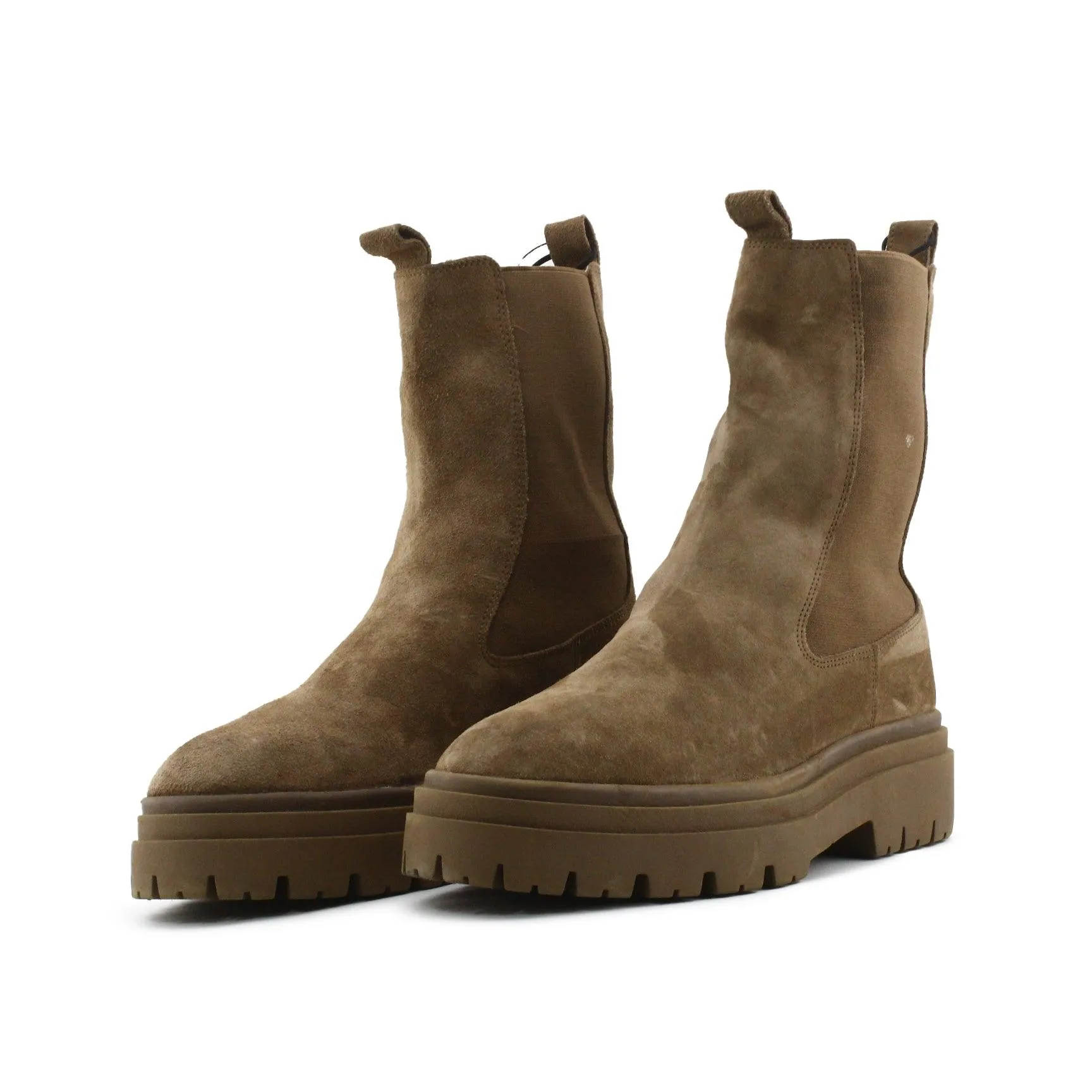 Zara Stretchable Ankle Boots | Suede