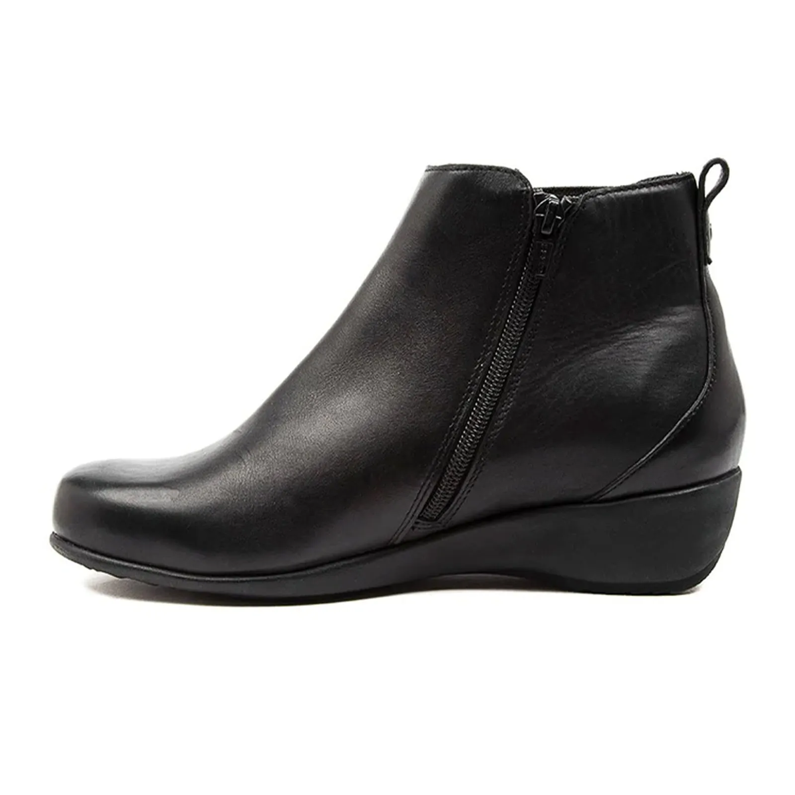 Ziera Shanghai Extra Wide Chelsea Boot (Women) - Black Leather